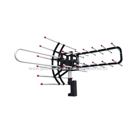 TV Antenna Outdoor， Digital Amplified HD，150 Mile Motorized 360 Degree Rotation 
