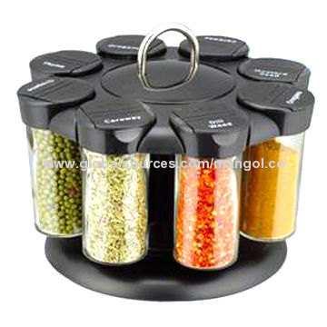 glass spice storage