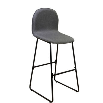Metal Leg Chairs Chair Bar Stools, Grey Breakfast Bar Stools