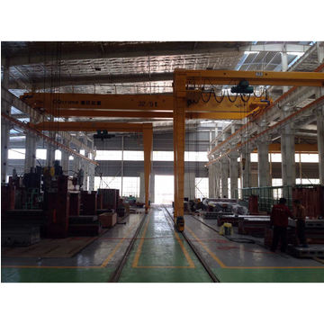 8t Rail Mounted Semi Gantry Crane With Remote Control With Single