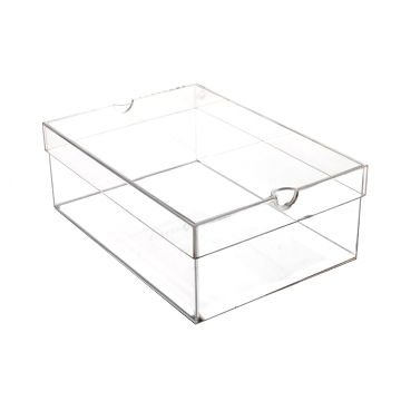 Customized Clear Acrylic Shoes Box with 