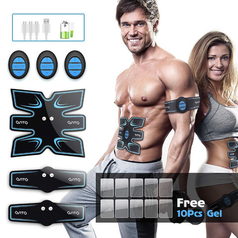 EMS Muscle Stimulator Toner Abs Arms Legs Abdominal Trainer USB Rechargeable New