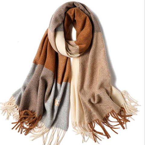 shawl with tassels Vintage wool shawl wine color winter scarf