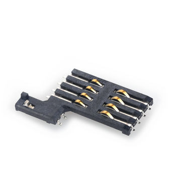 China 8 Pins Smart Card Connectors With 300 000 Cycles Life H2 0mm On Global Sources Ic Card Connectors Smart Card Connectors Smart Card Readers