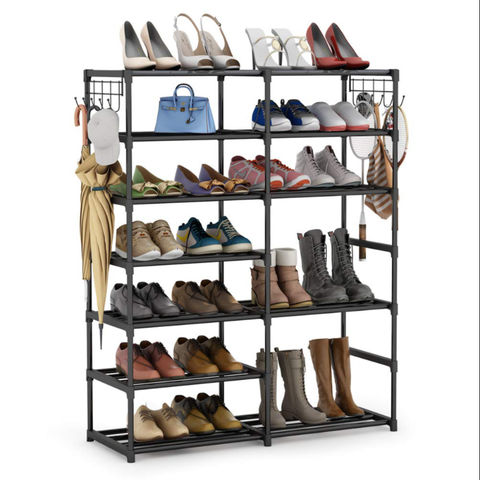 India Free Standing 50 Pair 10 Tier Metal Shoe Rack On Global Sources