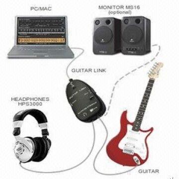 Get this electric guitar to interface usb audio link cable for mac computer