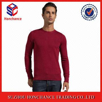 wine red sweater mens