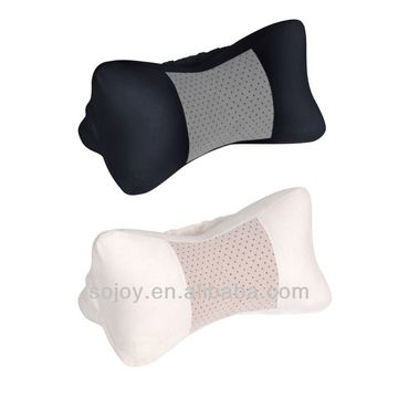 Wedge Pillow Wedge Shaped Fit Neck Punched Faux Suede Comfortable