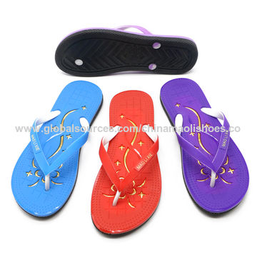 colourful flip flops