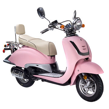 pink gas scooter