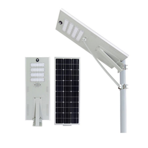 China All In One Solar Street Light With Solar Panel And Lifepo4 Battery 50w Led 110 1lm W Ce Rohs Ip65 On Global Sources