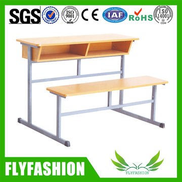 China Double Student Desk And Chair From Guangzhou Wholesaler