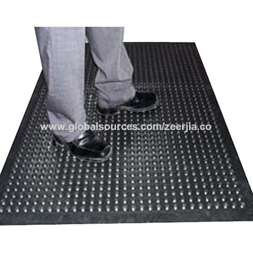 China Rubber Anti Fatigue Floor Mat With Non Slip Bubble China Rubber Anti Fatigue Floor Mat