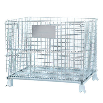 Storage Wire Container Mesh, Lockable Wire Shelving