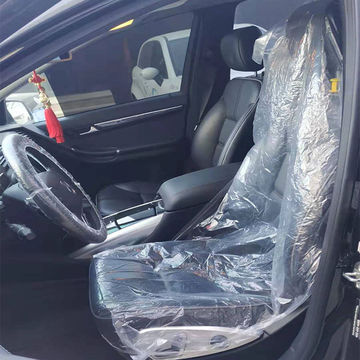 China Universal Disposable Clear Plastic Seat Covers For Cars Repair And Maintenance On Global Sources Cover Disposalbe Auto Car - Clear Disposable Plastic Car Seat Covers