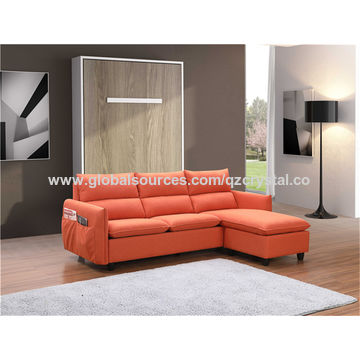 China Sofa Couch L Shaped Settee With, Leather And Fabric Sofas Manufacturers
