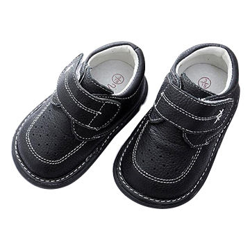 Baby boy squeaky shoes,genuine leather 