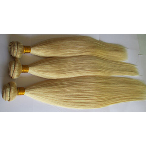 China Wholesale Cheap 613 Blonde Hair Weft Silky Straight