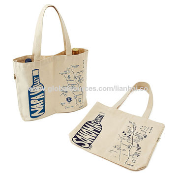 canvas wine bottle bags