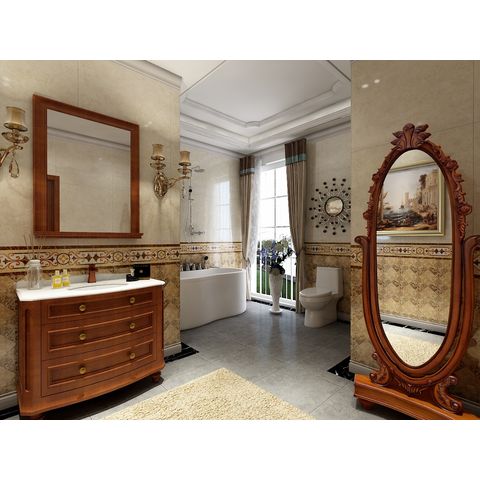 China Red Wood Color Antique Solid Wood New Design Bathroom Cabinet Bathroom Vanity Set Bathroom Furniture On Global Sources Solid Wood Vanity Bathroom Cabinets Bathroom Vanity Set