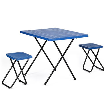 China Suitcase Table Portable Space, Outdoor Plastic Folding Table And Chairs