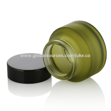 Download China Luxury Cosmetic Packaging 30ml Glass Jar 15ml 30ml 50ml 60ml 125ml Green Frosted Glass Bottles Glass On Global Sources Cosmetic Jars Glass Jars Cosmetic Packaging