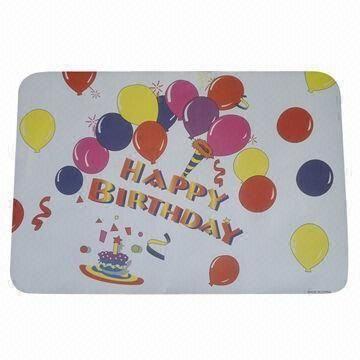 Paper Table Mat Measuring 26 X 37 5cm Suitable For Birthday