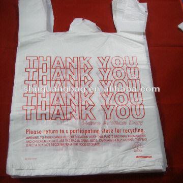 printed vest carrier bags