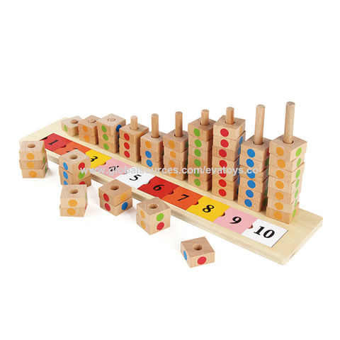 counting blocks wooden