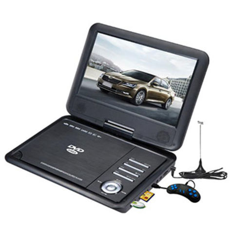 China9-Inch Portable DVD Player with Rechargeable Battery, SD Card Slot ...