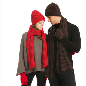 women's scarf and gloves