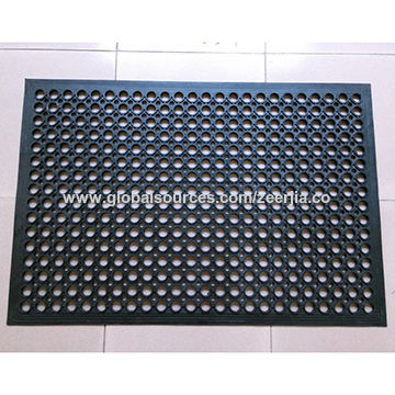 China Black Rubber Anti Fatigue Mat With Hollows For Or China Black Rubber Anti Fatigue Mat