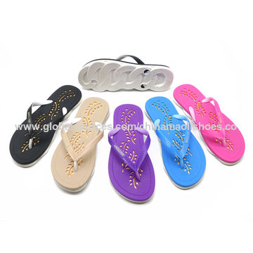 material flip flops womens