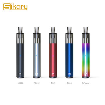 China Electronic Cigarette Refillable Vape Pod System Sikary Vape 450mah 2ml Vape Pen Starter Kits On Global Sources Vape Pod Pod System Vape Pen