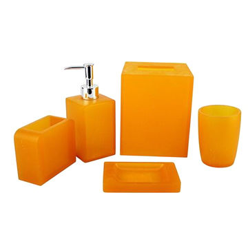 China Oem Personalized Colored Bathroom, Orange Bathroom Accessories