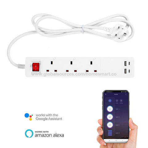 PIFCO 2 Gang Extension Lead 2m Cable UK Socket Power Mains 13a Plug for sale online