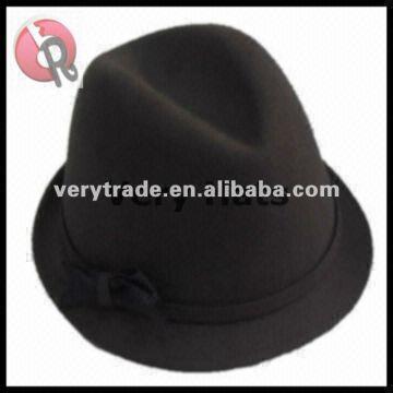 narrow brim felt hat