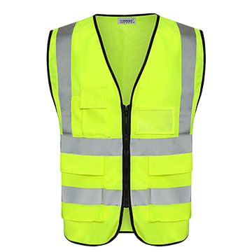 China Safety work wear vest night light 3M reflective straping on ...