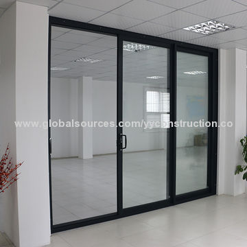 Aluminum Soundproof Door Triple Glass With Good Sound Insulation China Aluminum Soundproof Door Triple Glass With Good Sound Insulation Sliding Style