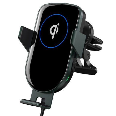 Carga automática Inalámbrico Qi Cargador Rápido De Montaje Del Coche Soporte para teléfono de ventilación de sujeción