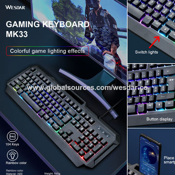 China Wired Gaming Keyboard Ergonomic Wrist Rest 104 Keys Keyboard For Windows Mac Pc Gamers On Global Sources Wired Gaming Keyboard Keyboard Gaming Keyboard