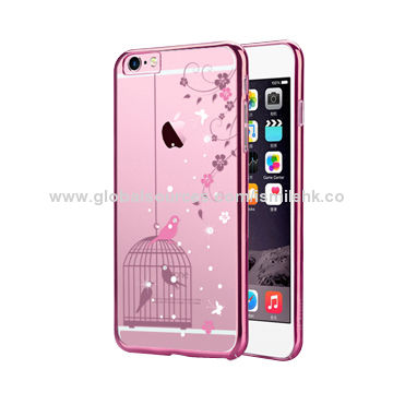 Diamond Pc Case For Iphone 6s With Electroplated Rose Gold Color Global Sources