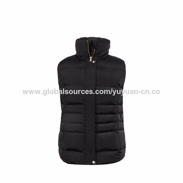 ladies black sleeveless jacket