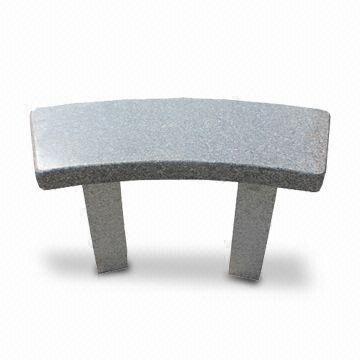 Stone Carving Arc Shaped Garden And Park Granite Bench With Stone Carving Arc Shaped Garden And