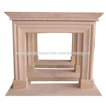Natural Yellow Sandstone Fireplace Mantels With Sgs And Iso