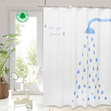 China Factory Quality Custom Printed, Custom Printed Shower Curtain
