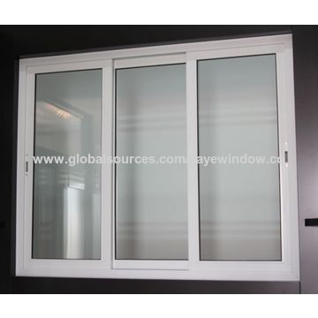 China Single Glass Upvc Vinyl Sliding Door From Qingdao