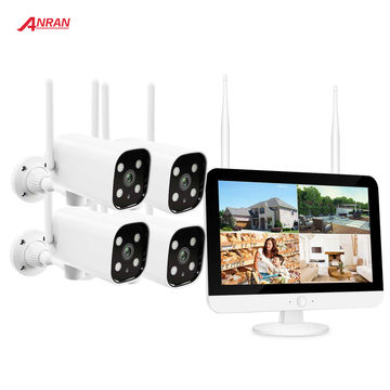 China Anran 13 Inch Lcd Screen Cctv Surveillance Nvr Kit 4ch 1080p Wireless Wifi Ip Security Camera System On Global Sources Camera Security Systems Surveillance Nvr Kit 13 Inch Camera System