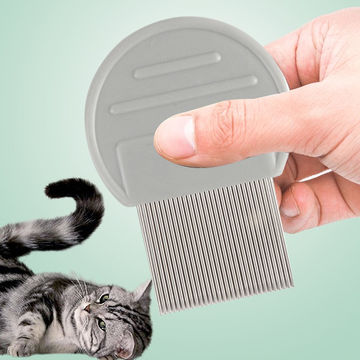 China Pet Lice Comb Professional Stainless Steel Groomin From