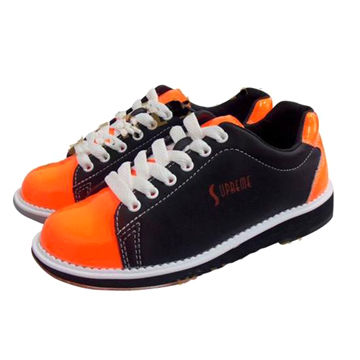 black and orange bowling shoes